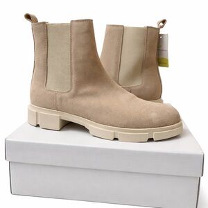 Cruza Tendencia Women's Tan Suede Chelsea Boots Size 9